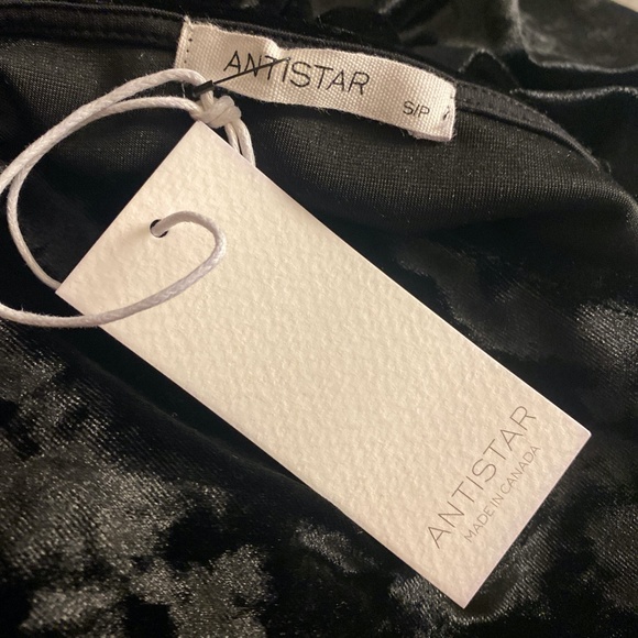 Black Crushed Velvet Mini Dress Goth Style - Picture 4 of 4